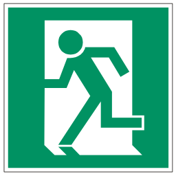 Download free pictogram green exit icon